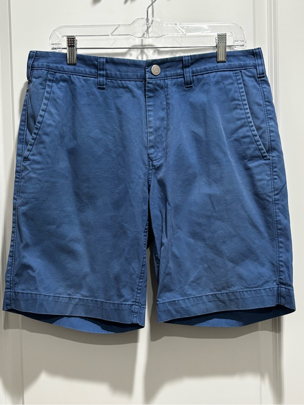 Bonobos Slim Blue Flat-Front Chino Shorts